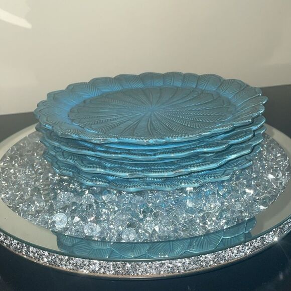 John Derian x target 4 count blue stoneware salad plates - Picture 8 of 9